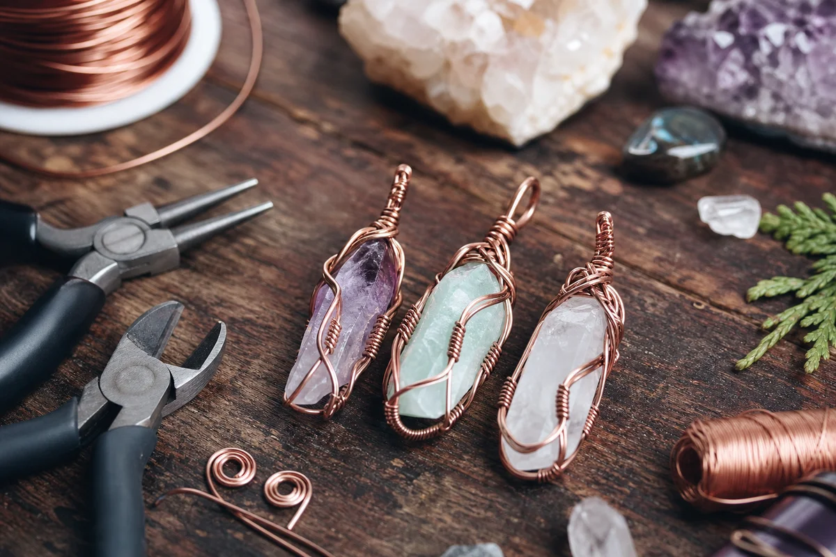 I Taught Myself Crystal Wire Wrapping in a