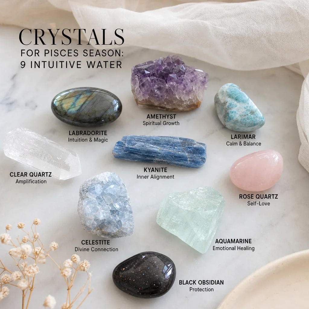 Crystals for Pisces Season: 9 Intuitive Water