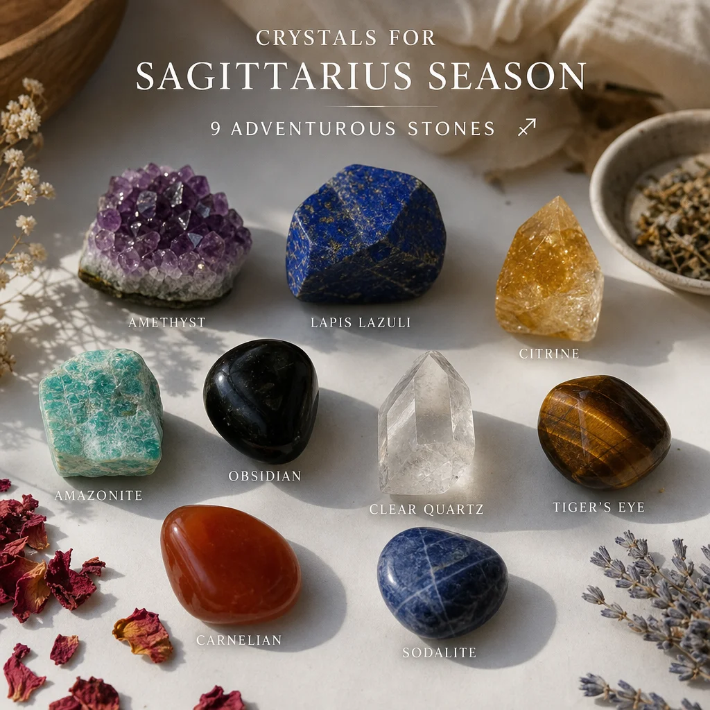 Crystals for Sagittarius Season: 9 Adventurous