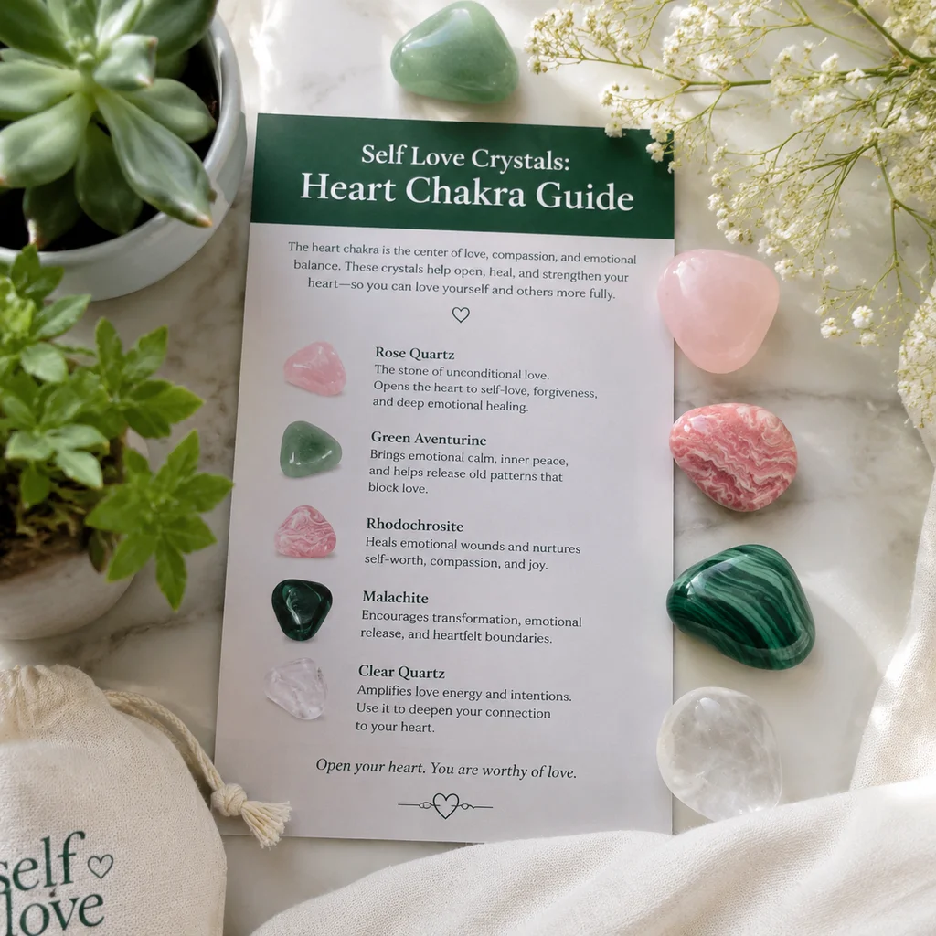Self Love Crystals: Heart Chakra Guide