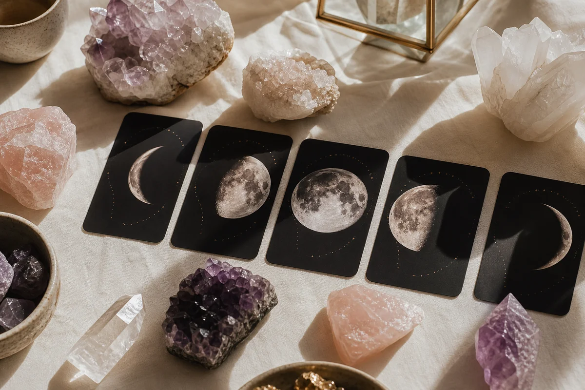 I Paired My Crystals With the Moon Phases for