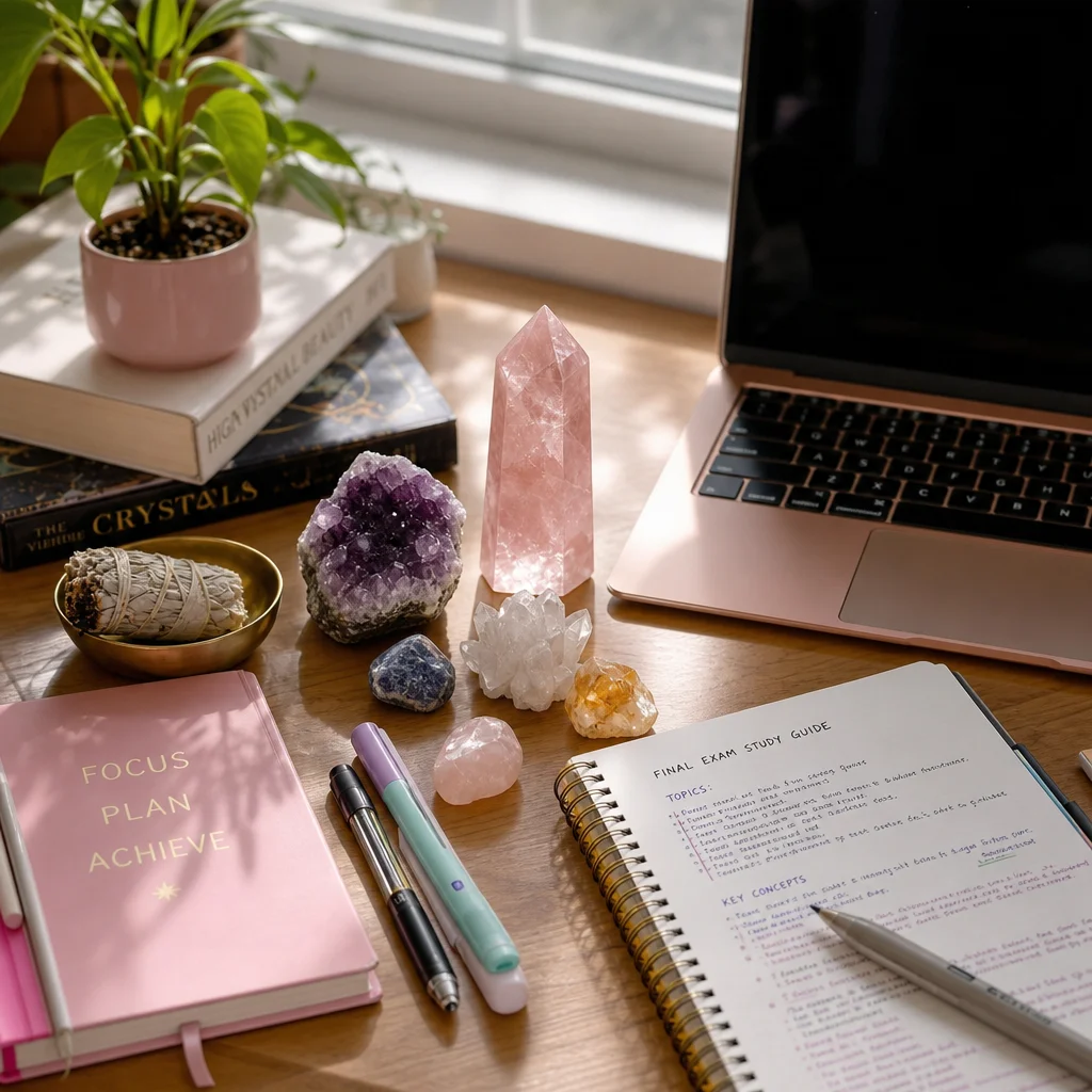 Crystals for Studying and Exams: A Student's