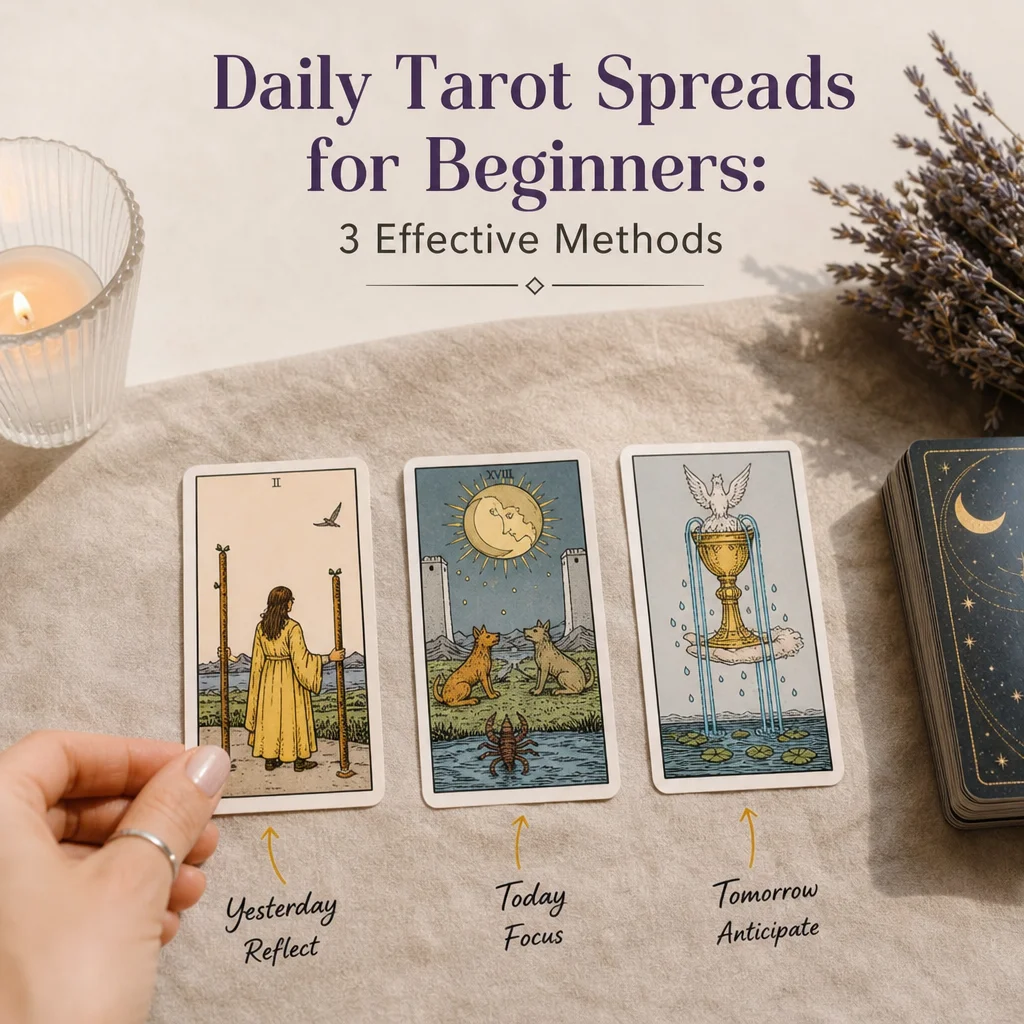 Daily Tarot Spreads for Beginners: 3 Effective