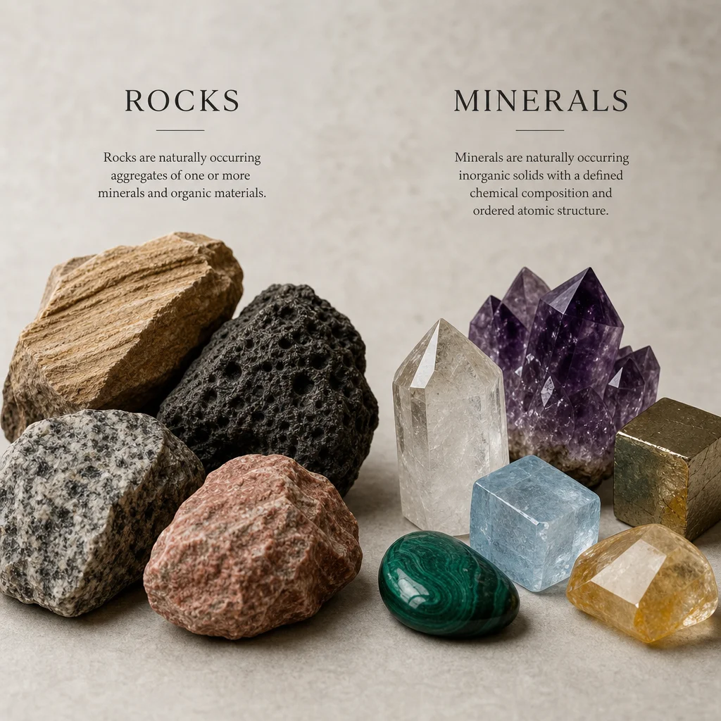 The Difference Between Rocks, Minerals