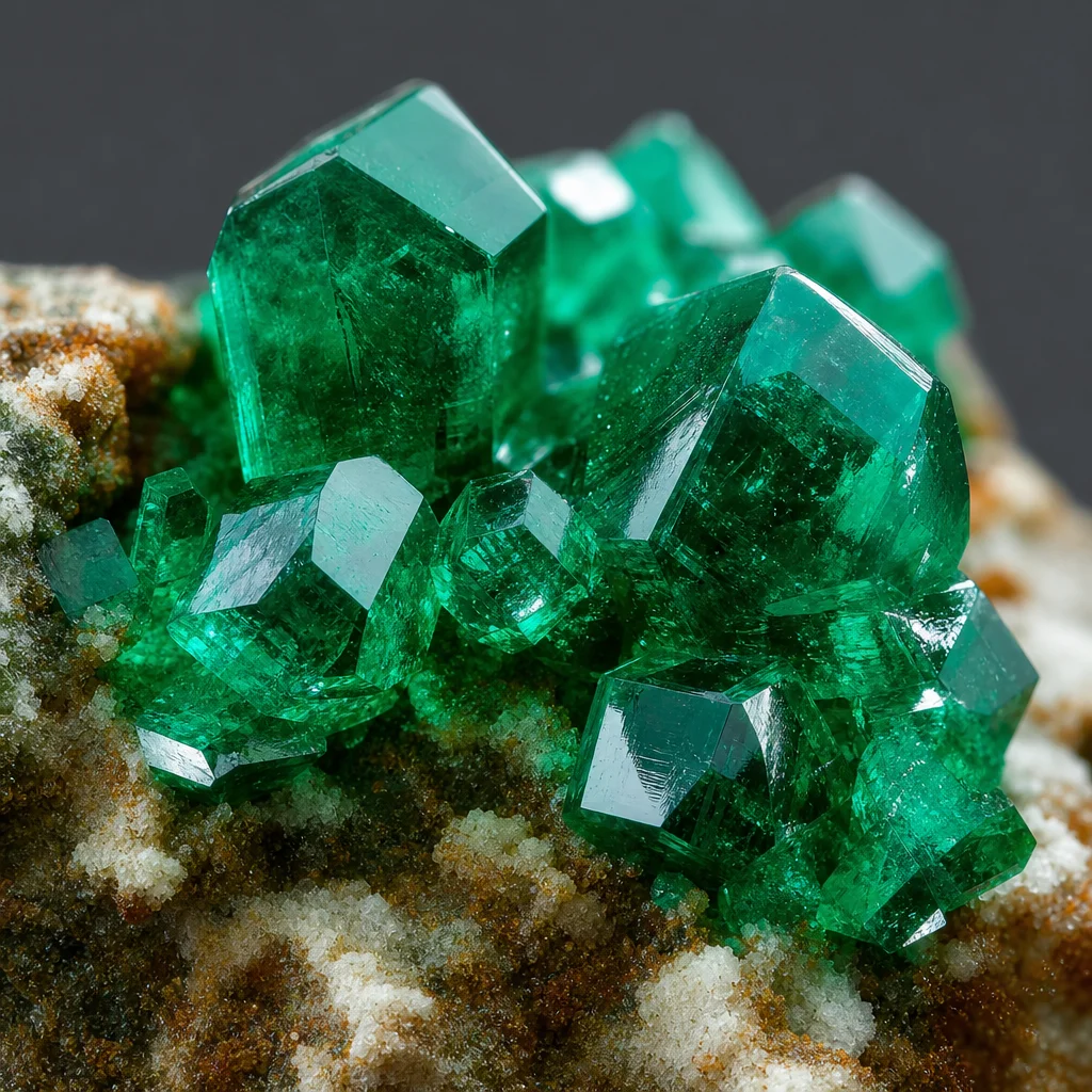 Dioptase: The Rarest Green Crystal