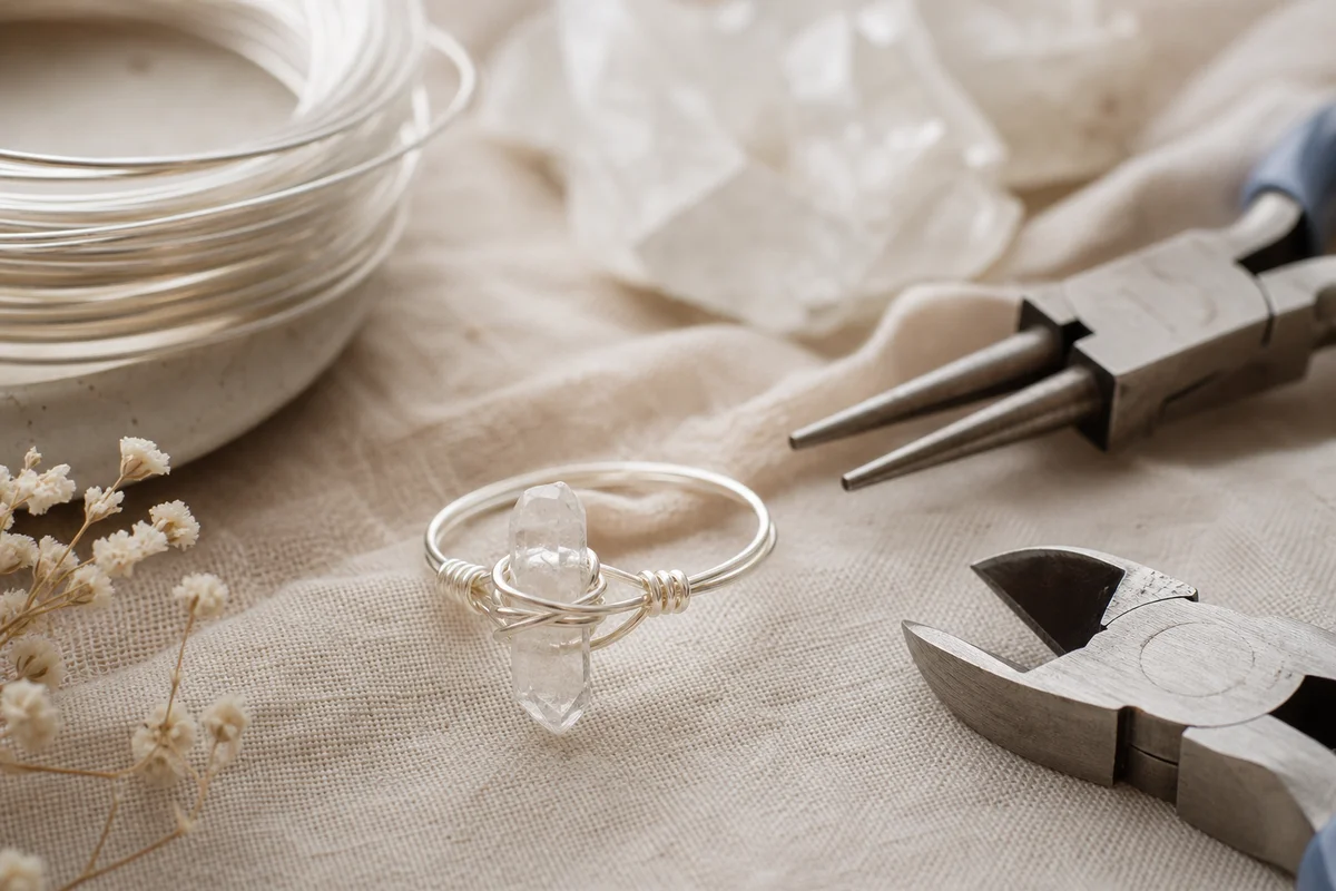 How to Make a Simple Wire-Wrapped Crystal Ring