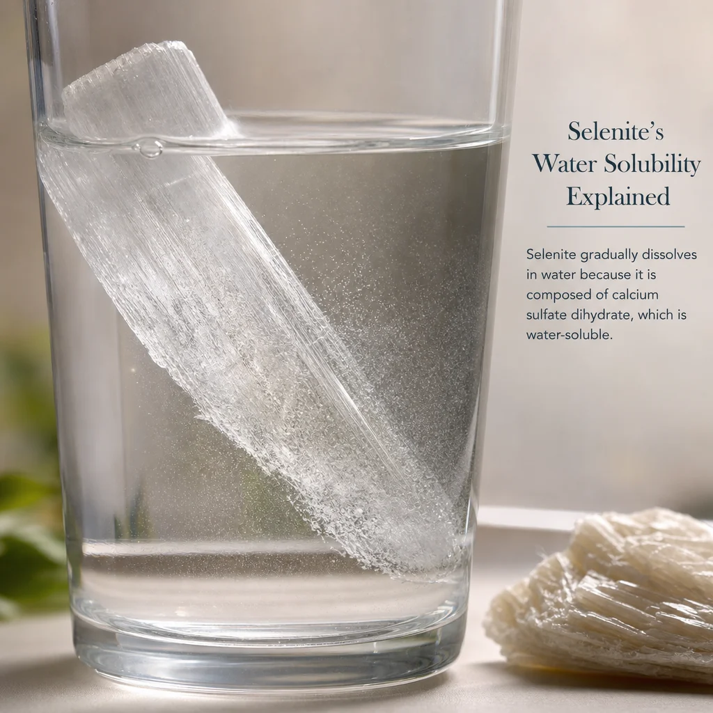 Selenite's Water Solubility Explained