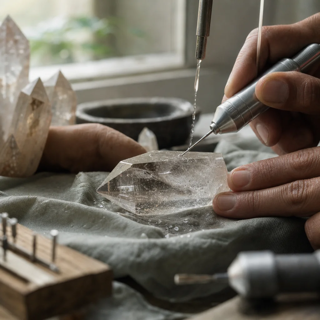 How to Drill Holes in Crystals Without Cracking
