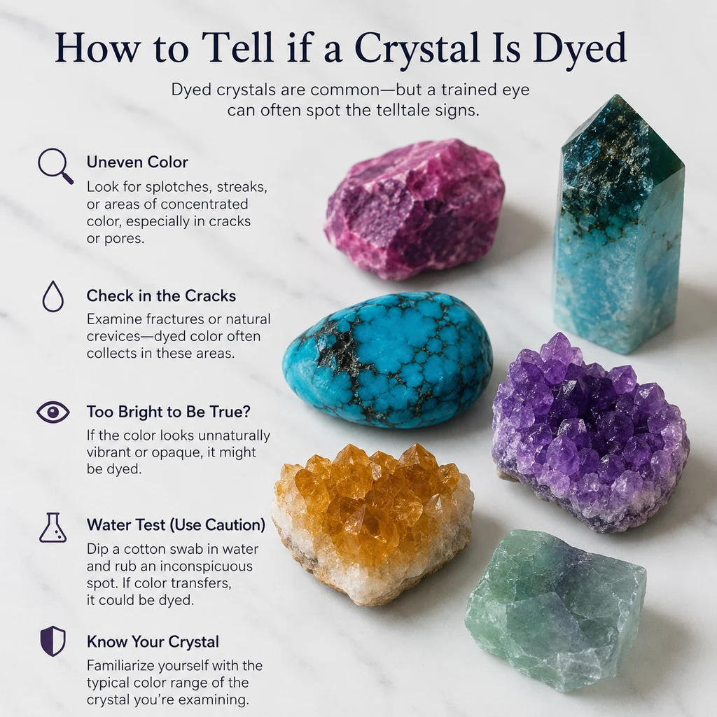 How to Tell if a Crystal Is Dyed