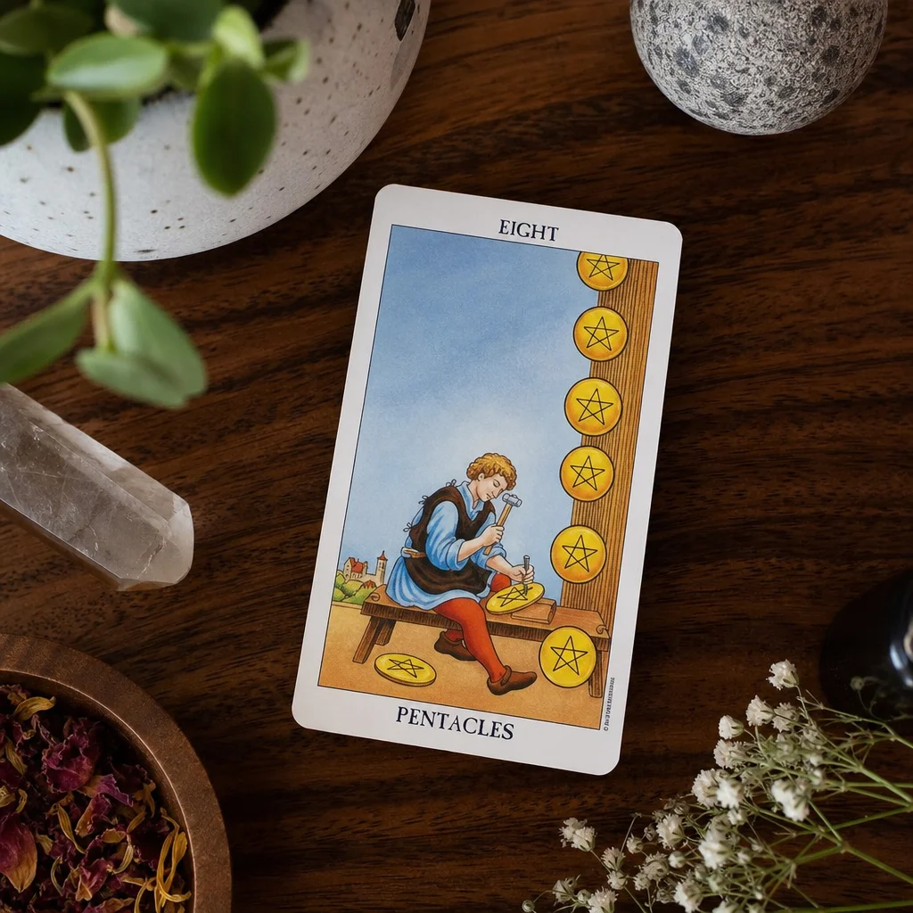 Deep Dive into the Eight of Pentacles: Tarot