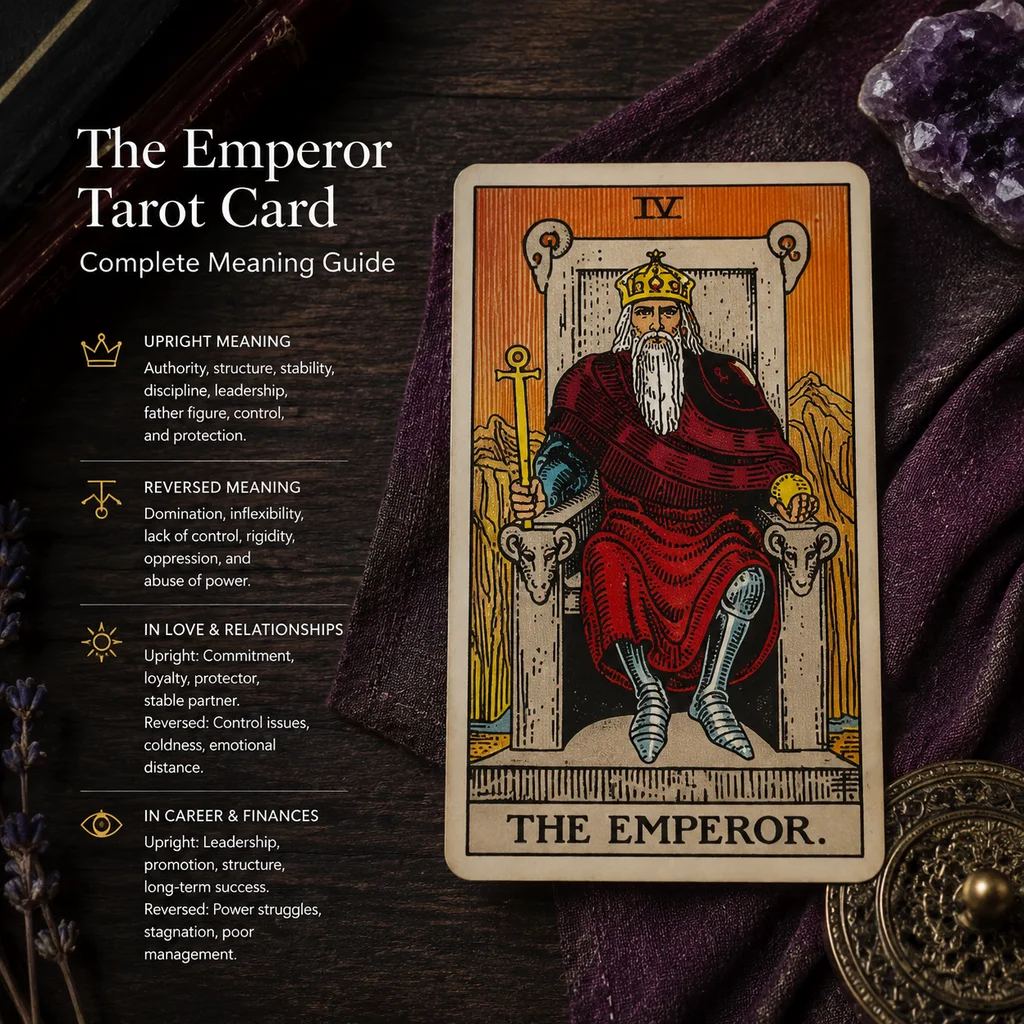 The Emperor Tarot Card: Complete Meaning Guide