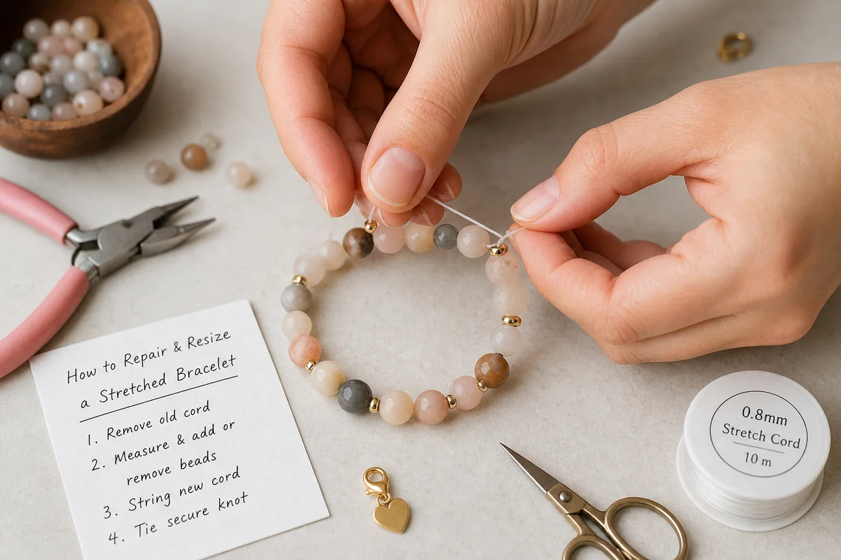 How to fix a stretched bracelet so it fits
