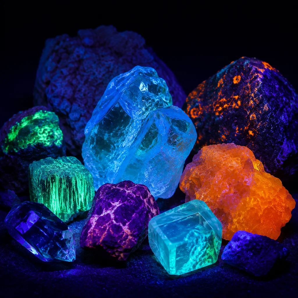 Crystals That Glow Under UV Light