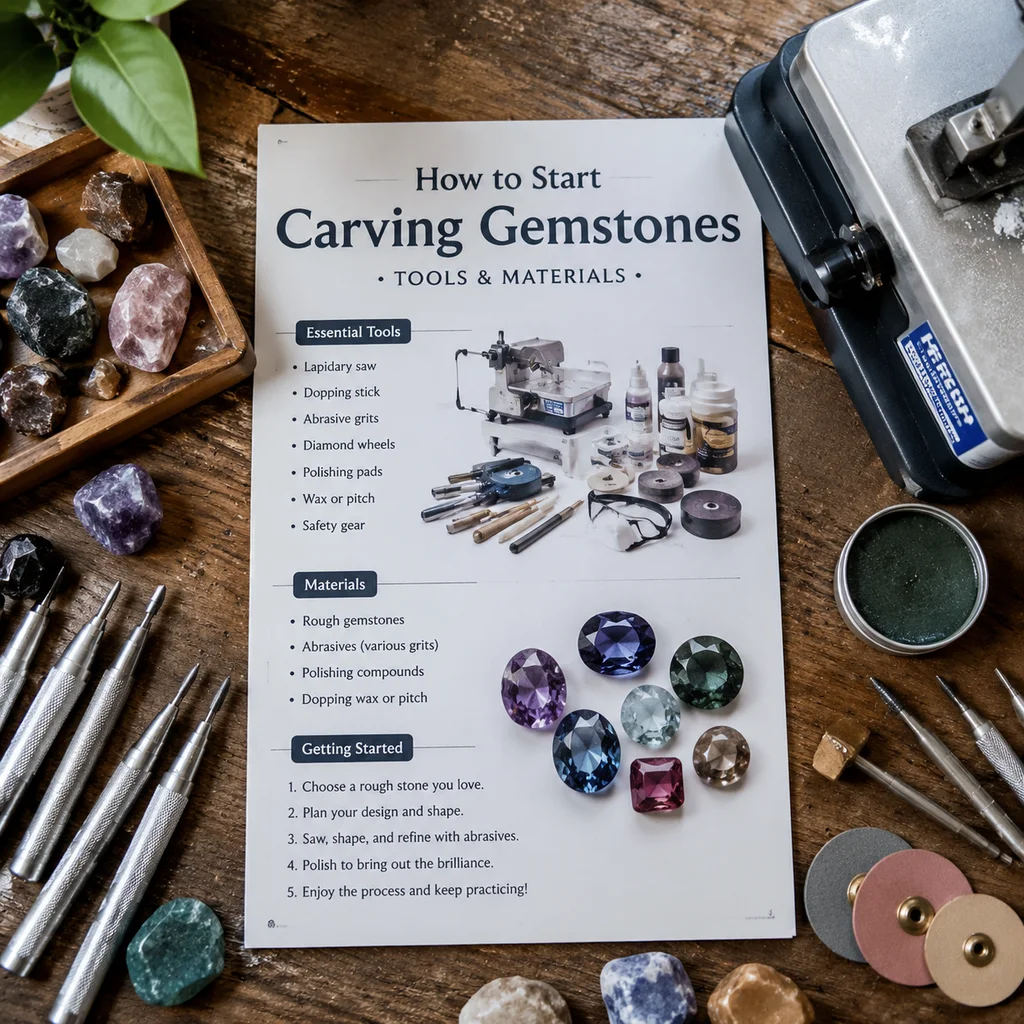 How to Start Carving Gemstones (Tools Materials