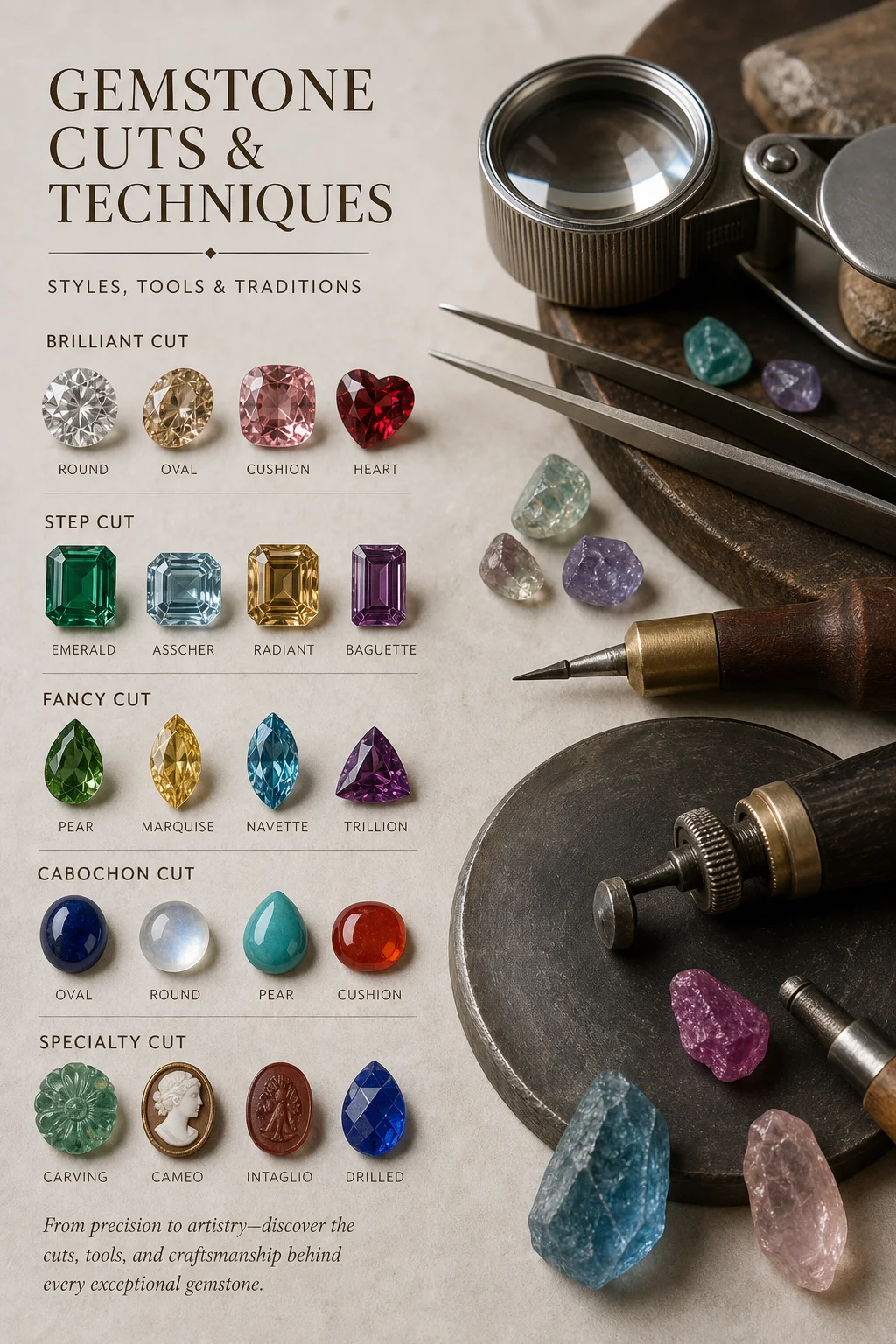Gemstone Cutting Styles and Techniques