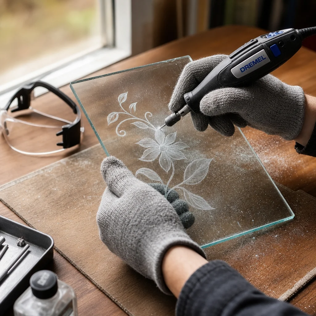 How to Start Etching Glass With a Dremel