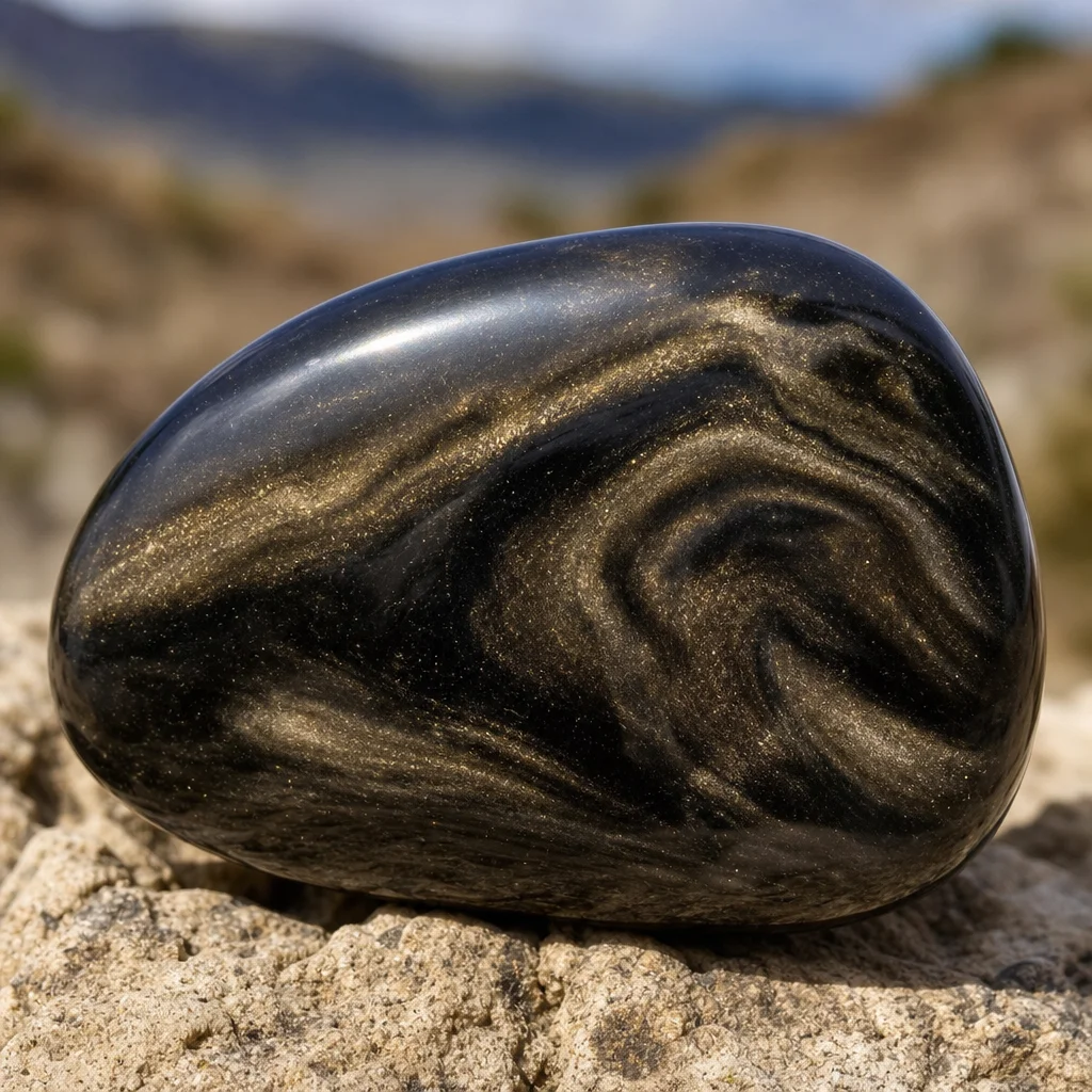 Golden Sheen Obsidian: Volcanic Treasure