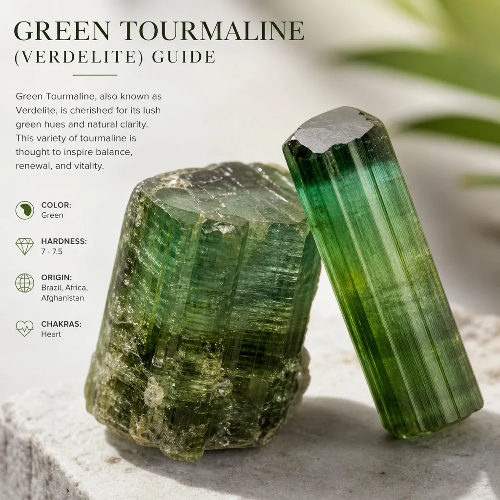 Green Tourmaline (Verdelite) Guide