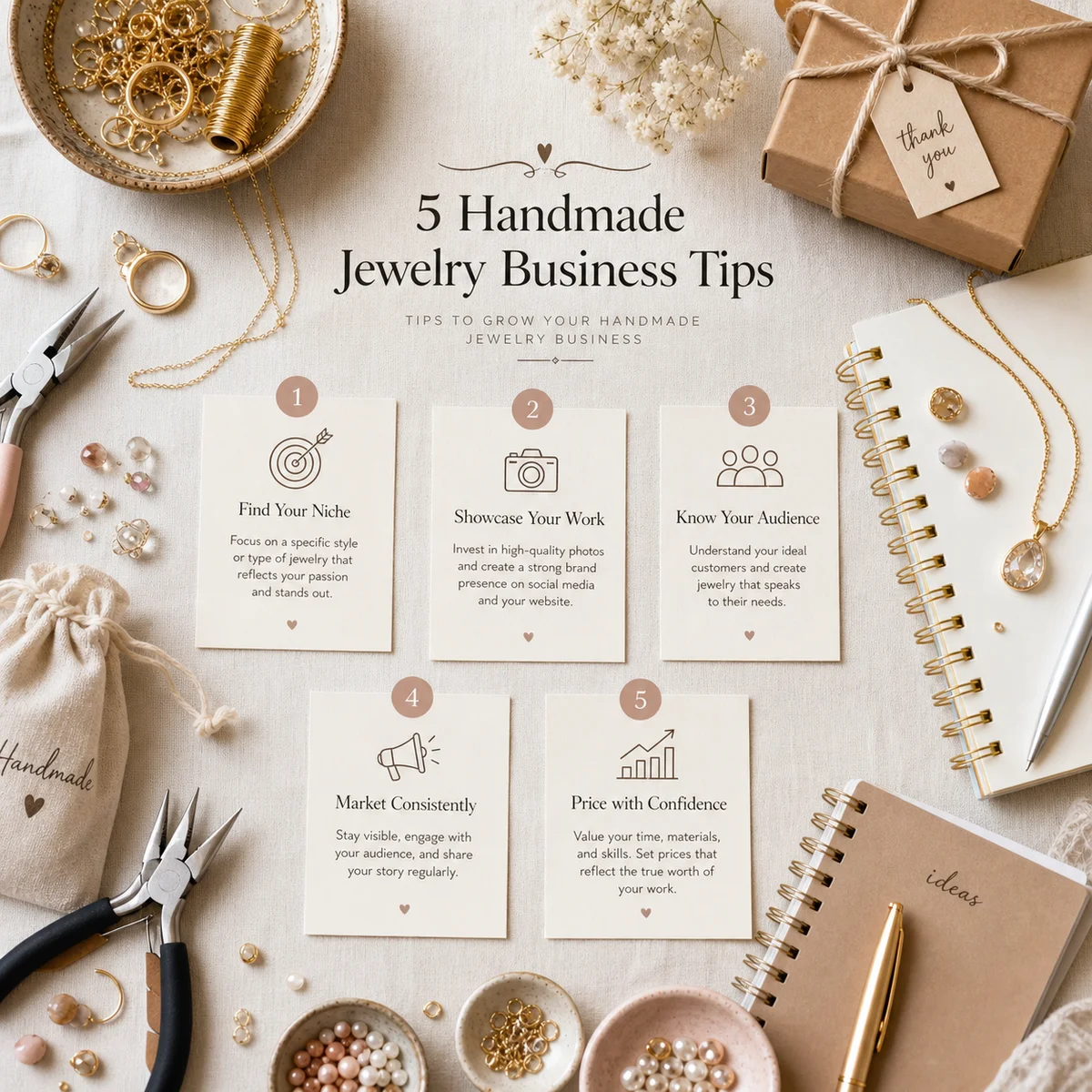 5 Handmade Jewelry Business Tips