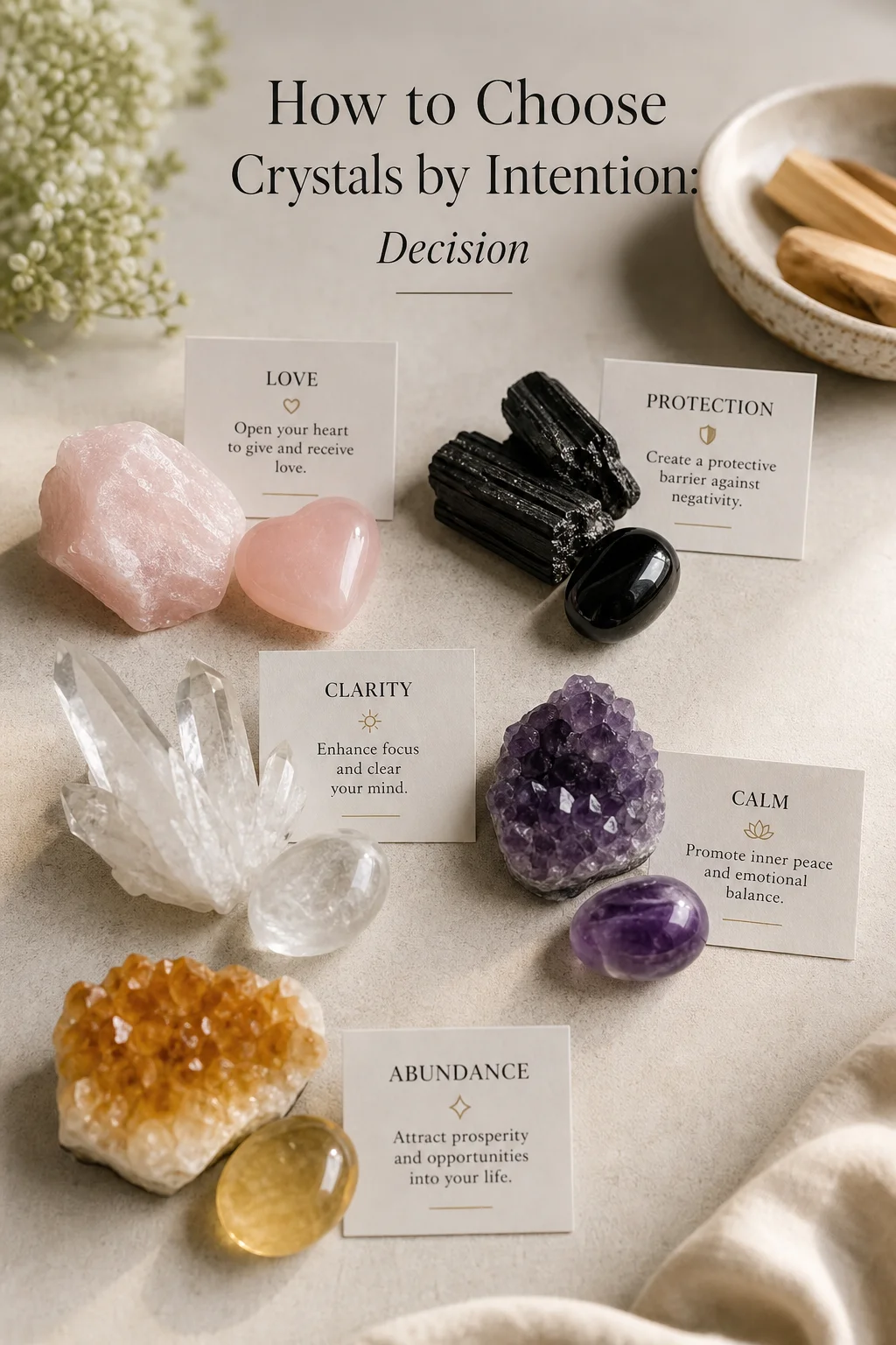How to Choose Crystals by Intention: Decision