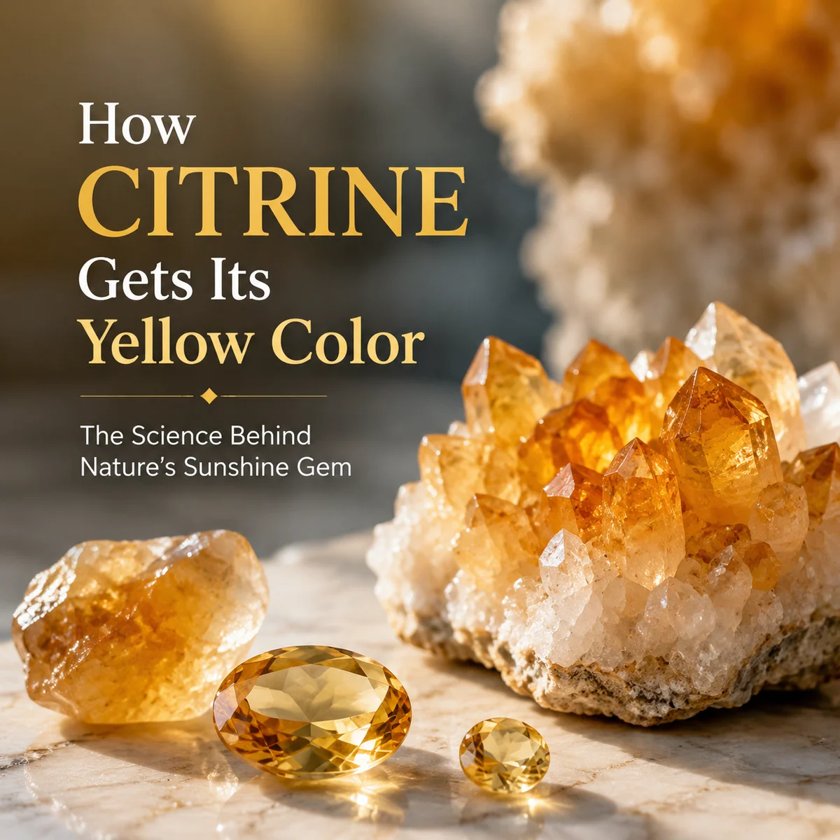 How Citrine Gets Its Yellow Color