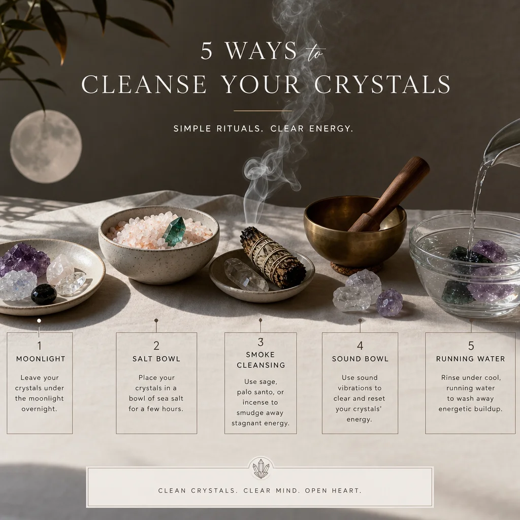 5 Crystal Cleansing Methods Compared