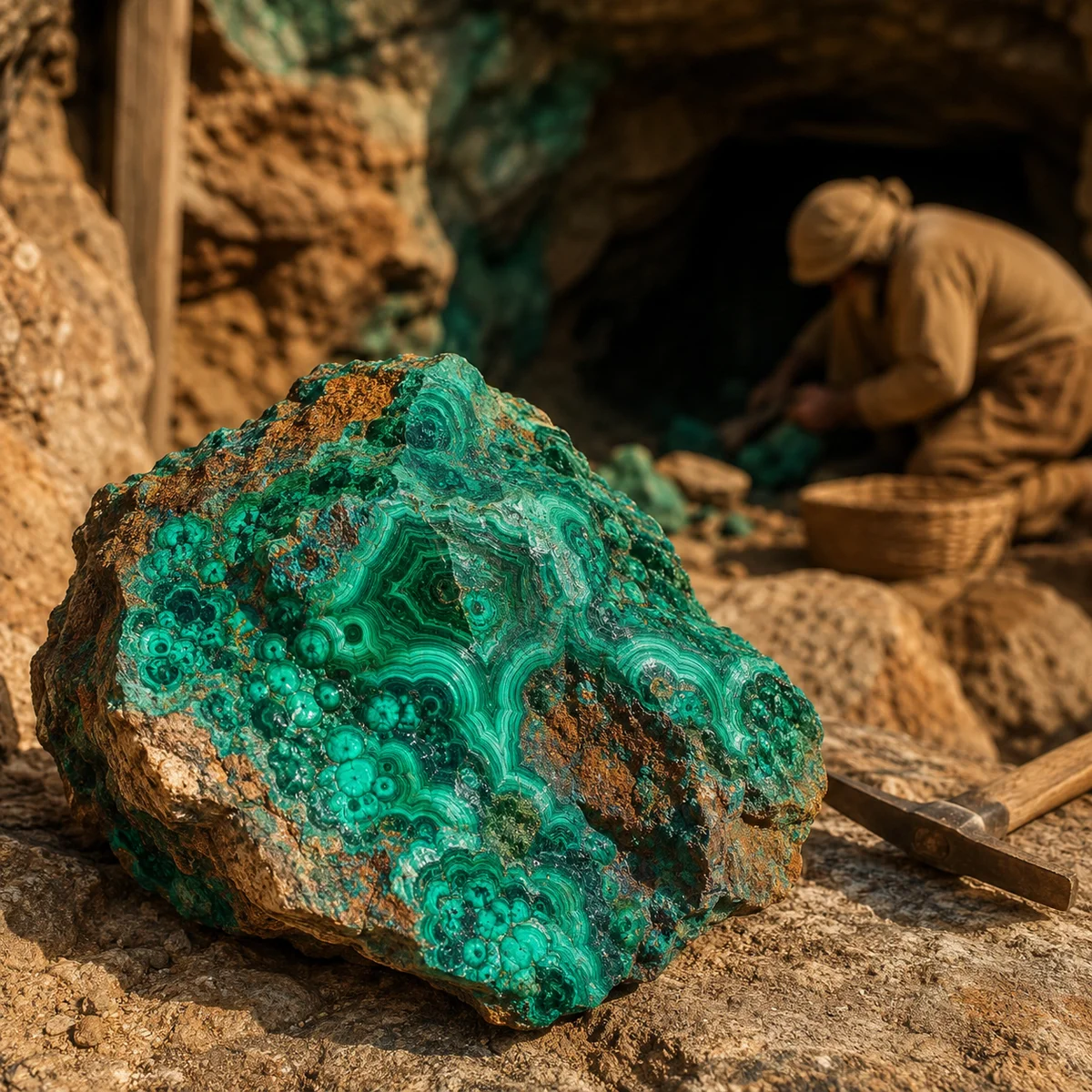 How Malachite Formed and Ancient Mining
