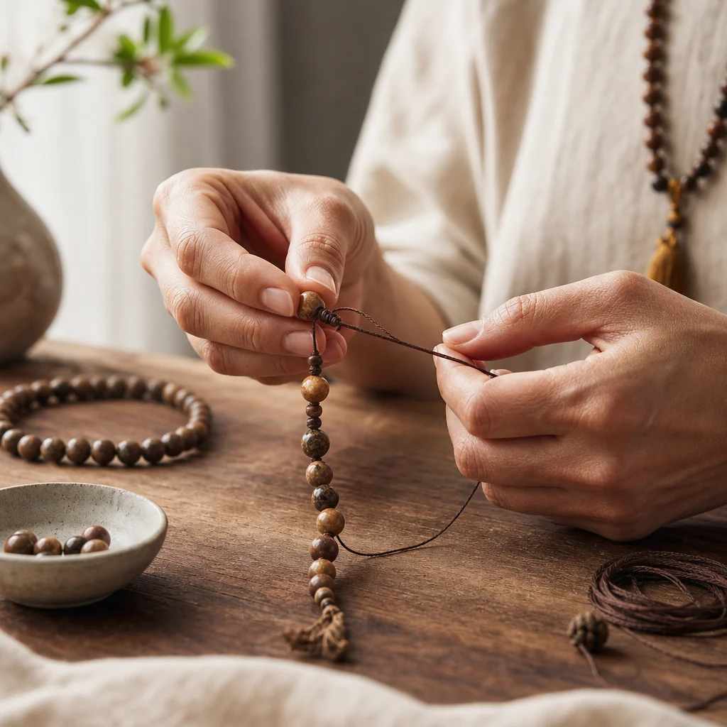How to String Mala Beads: Knotting Guide