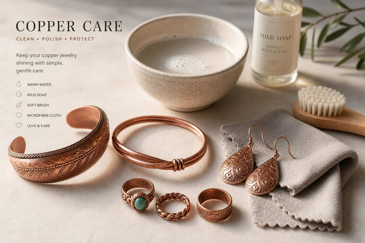 How to Clean and Care for Copper Jewelry So It