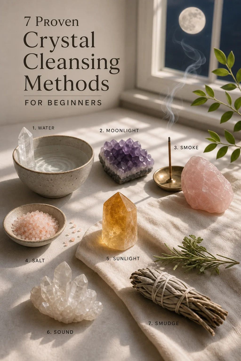 7 Proven Crystal Cleansing Methods for Beginners