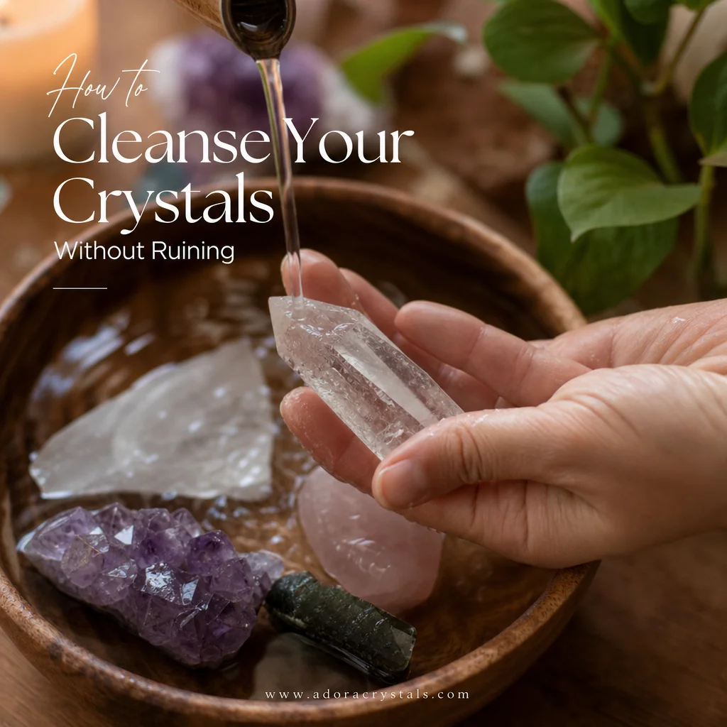 How to Cleanse Your Crystals Without Ruining