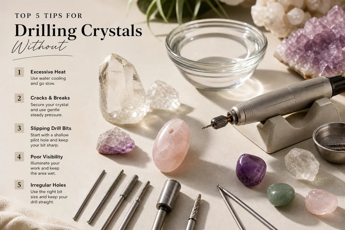 Top 5 Tips for Drilling Crystals Without