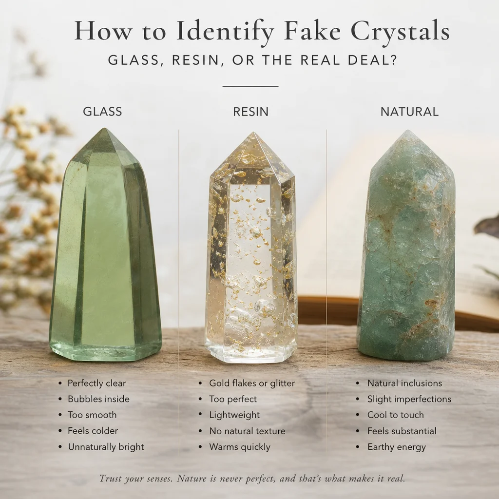 How to Identify Fake Crystals: Glass, Resin