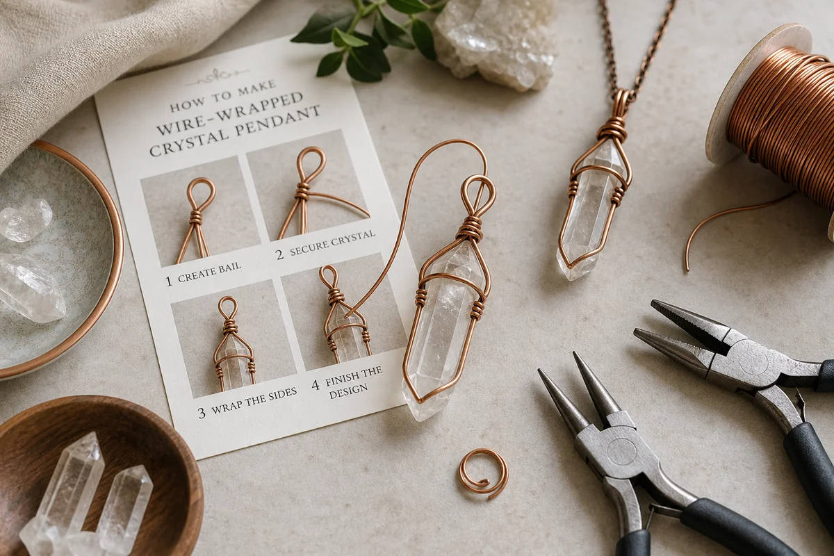 How to Make a Wire-Wrapped Crystal Pendant