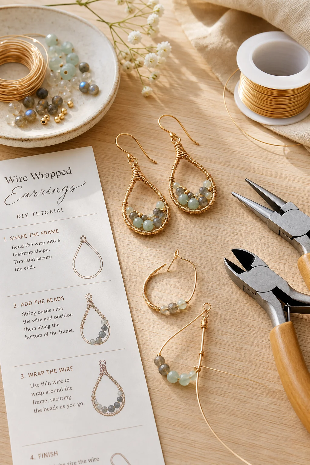 How to Make Wire Wrapped Earrings