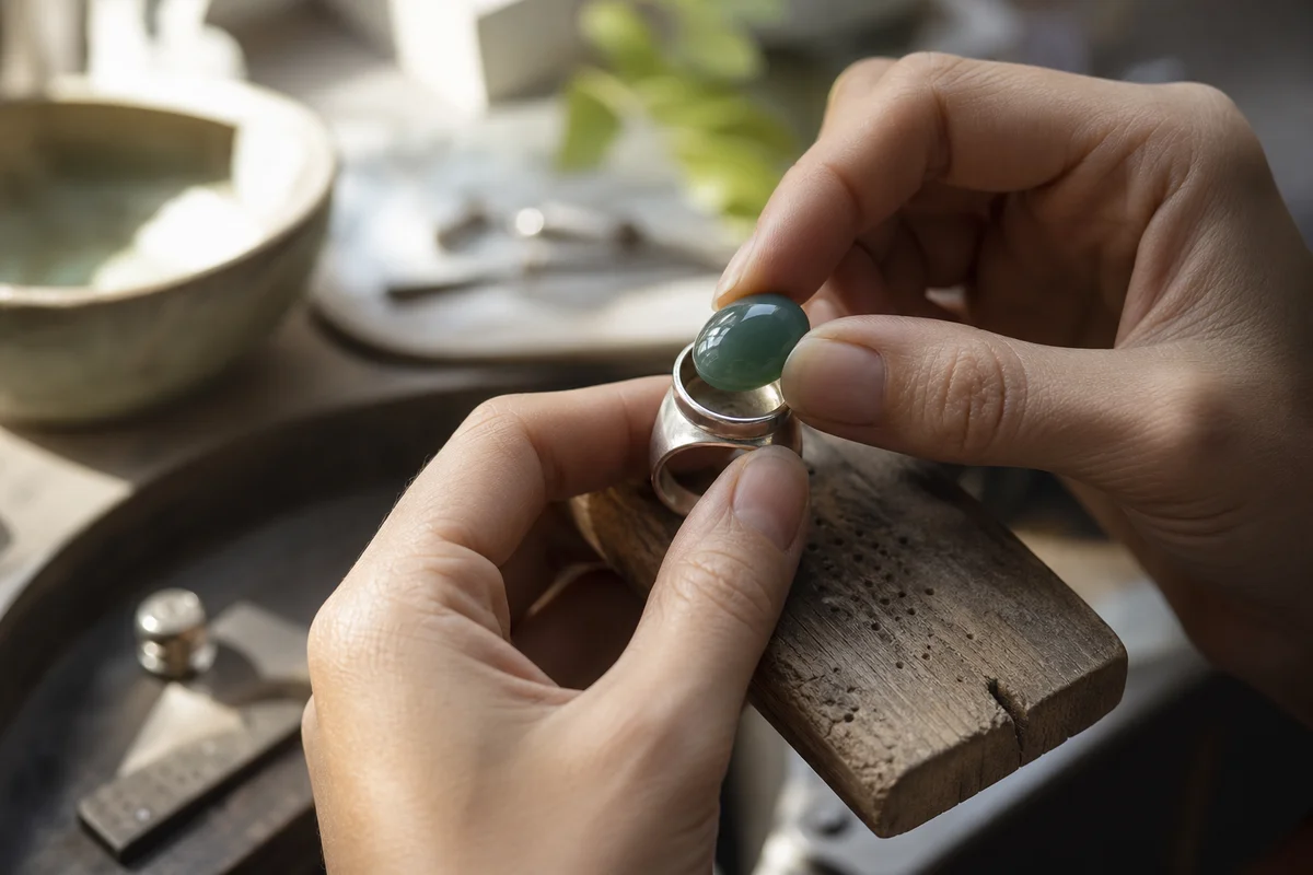 How to set a cabochon in a bezel setting