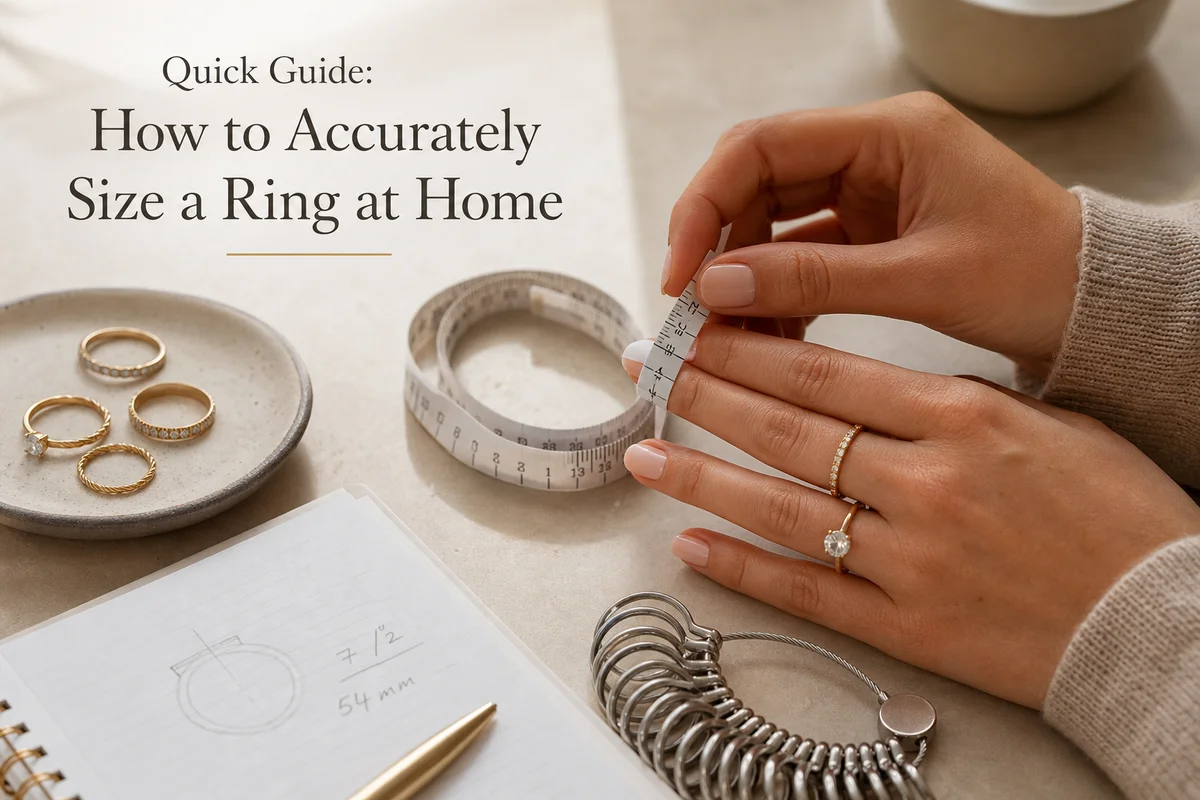 Quick Guide: How to Accurately Size a Ring at