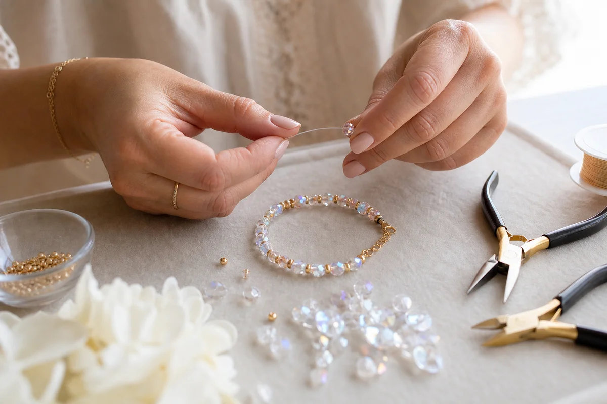 How to String a Beaded Crystal Bracelet