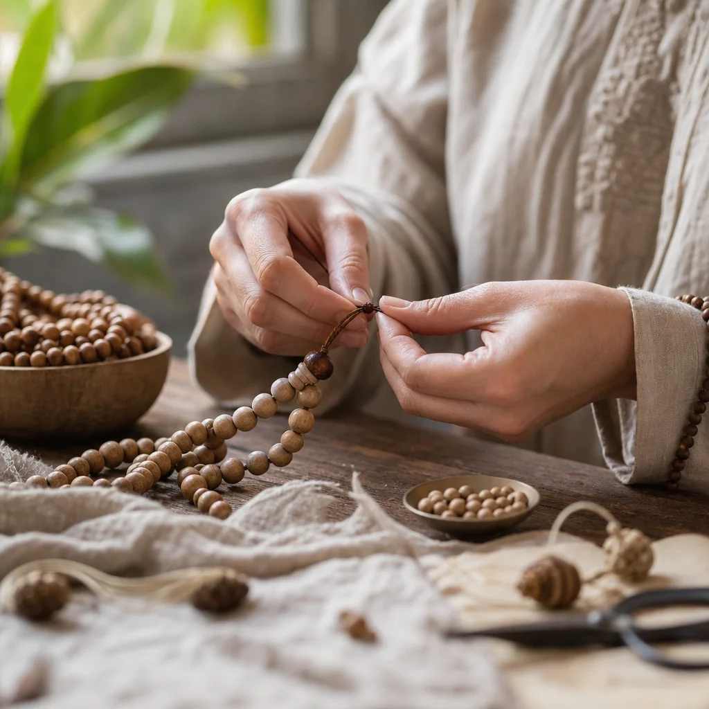 How to String and Knot Mala Beads Like a Pro