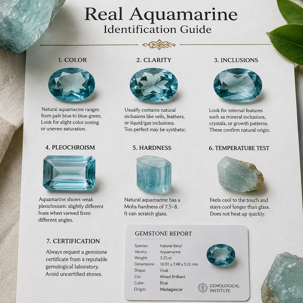Real Aquamarine Identification Guide