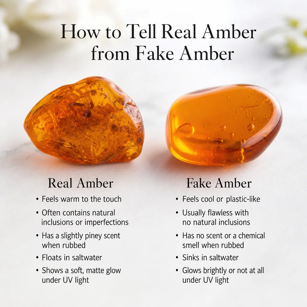 How to Tell Real Amber from Fake Amber