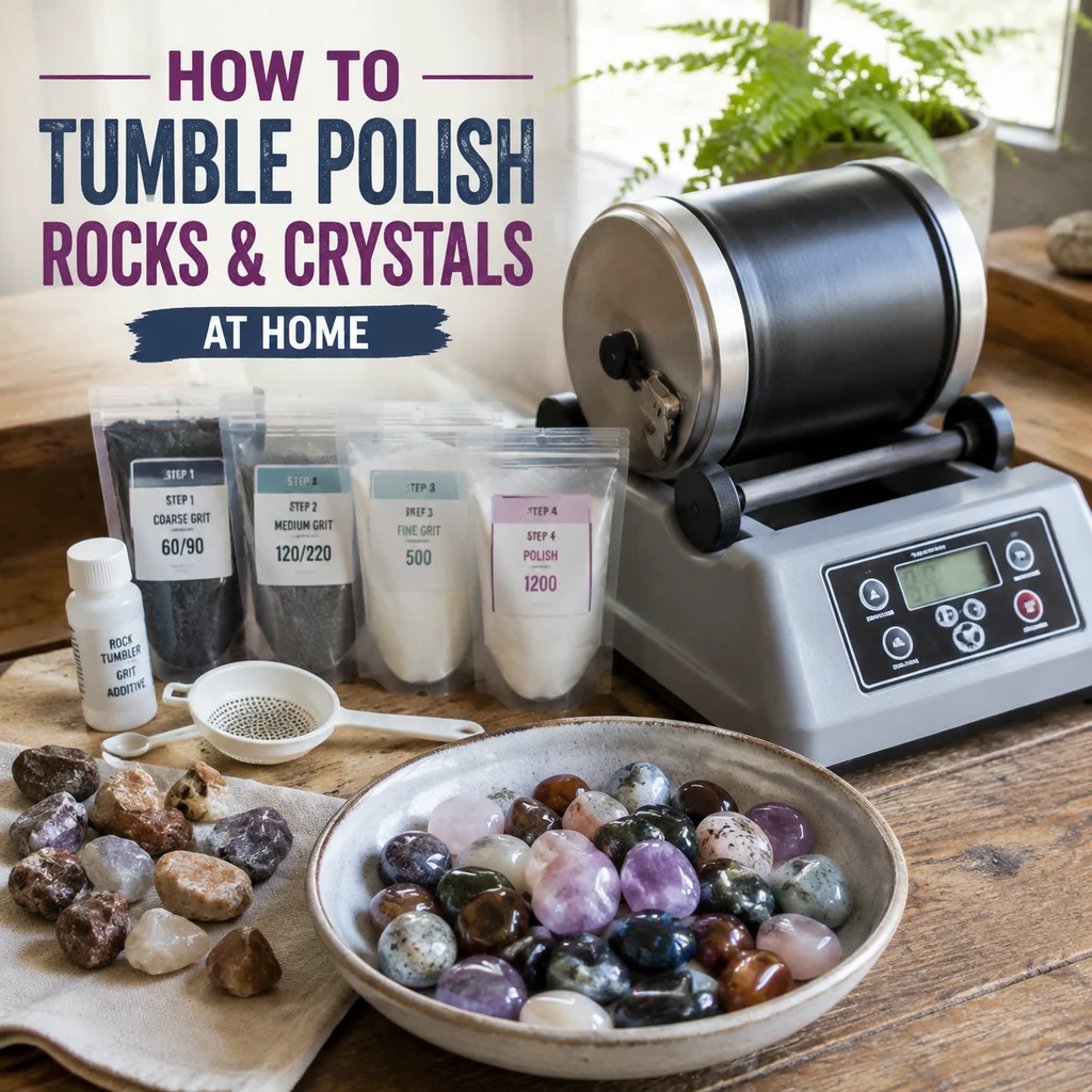 How to Tumble Polish Rocks and Crystals at Home