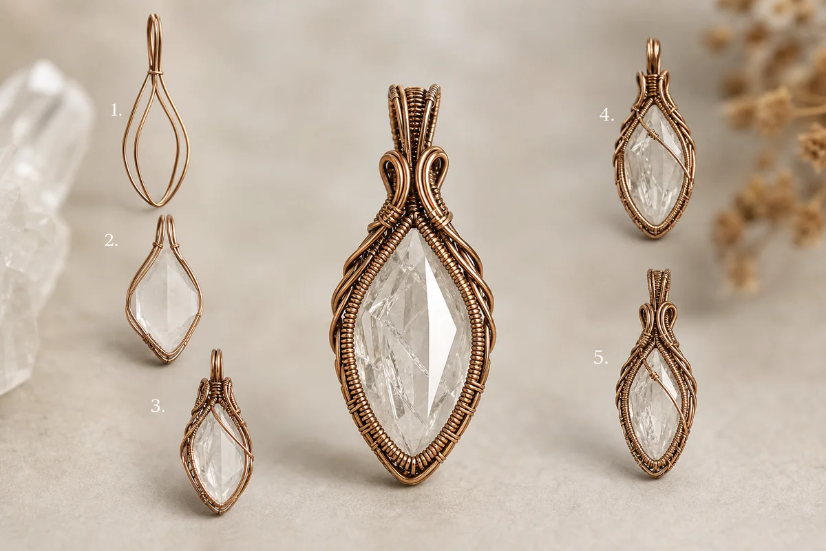 Wire Wrap Crystal Pendant: Step by Step