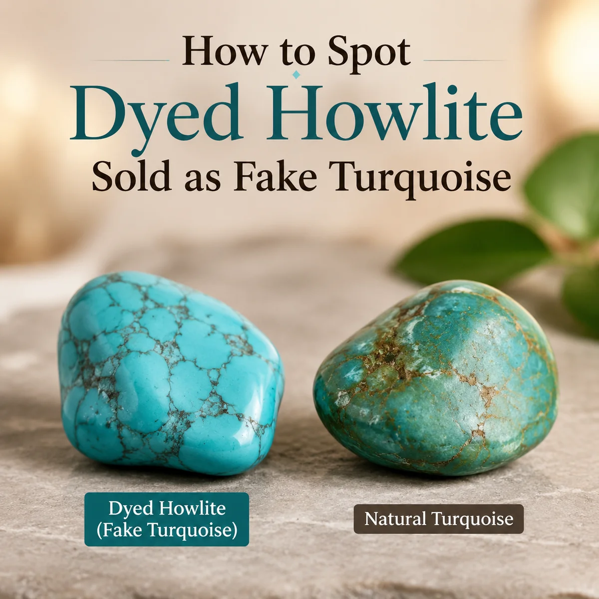 How to Spot Dyed Howlite Sold as Fake Turquoise