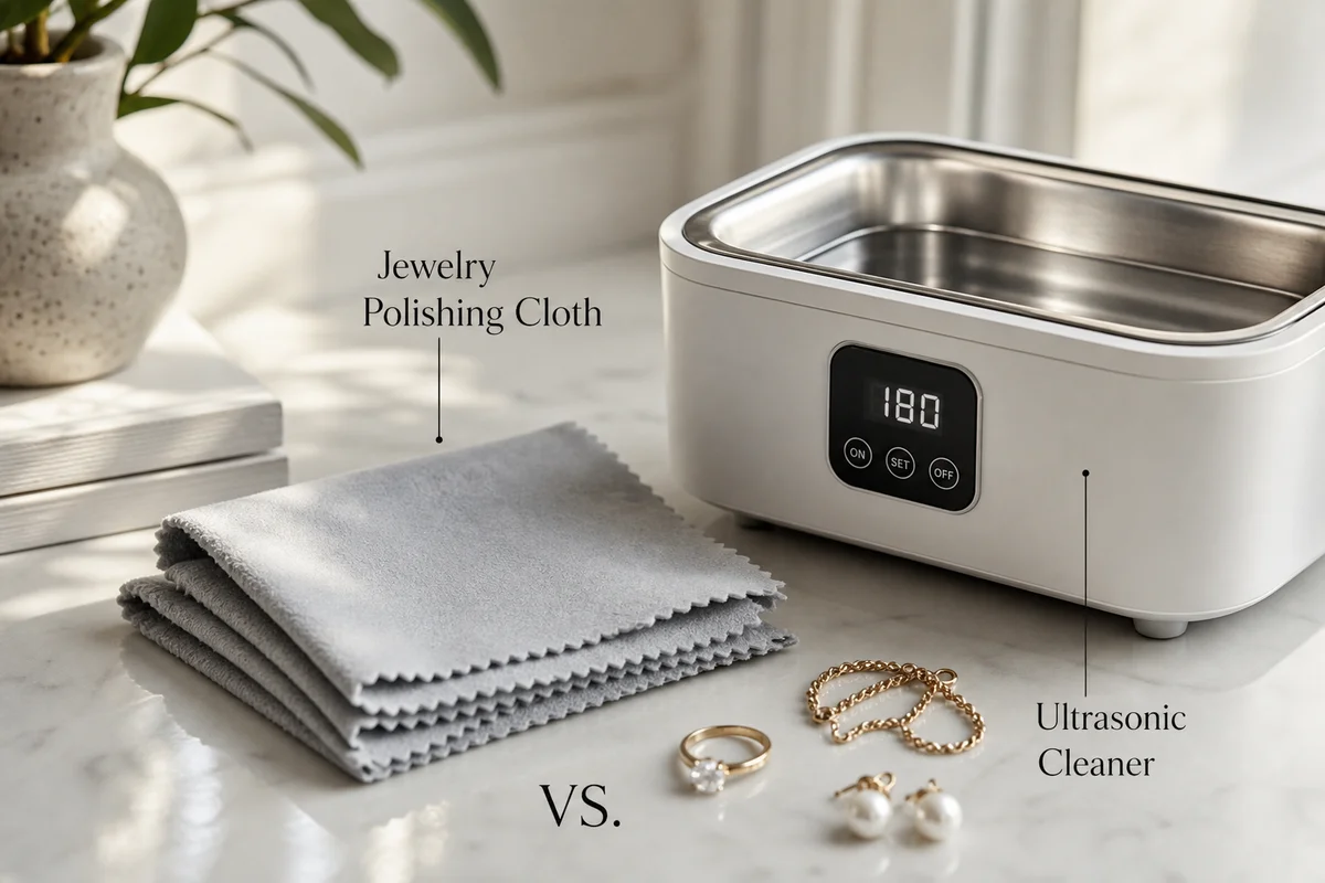 Jewelry Polishing Cloth vs. Ultrasonic Cleaner