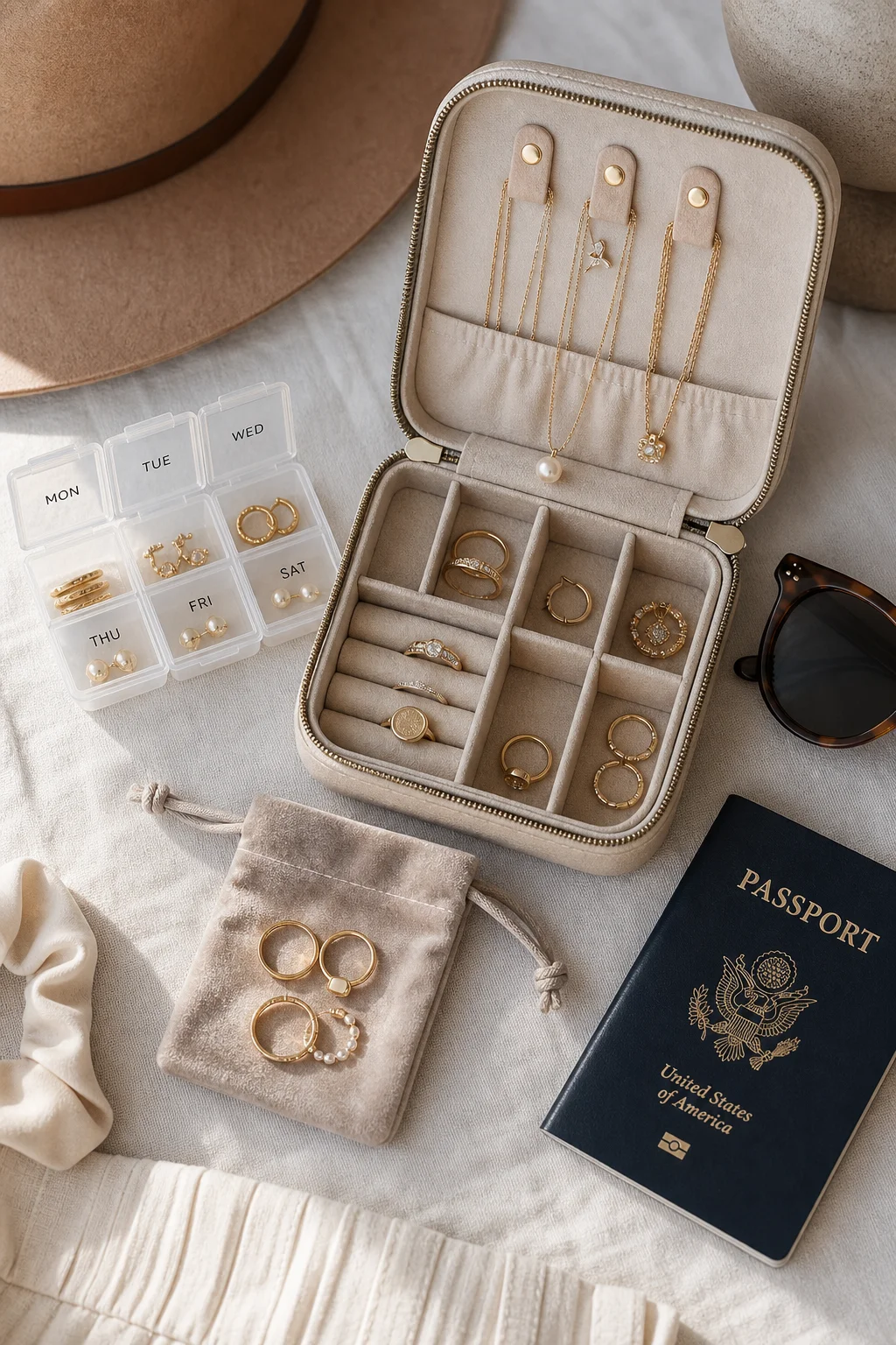How to Pack Jewelry for Travel Without Arriving