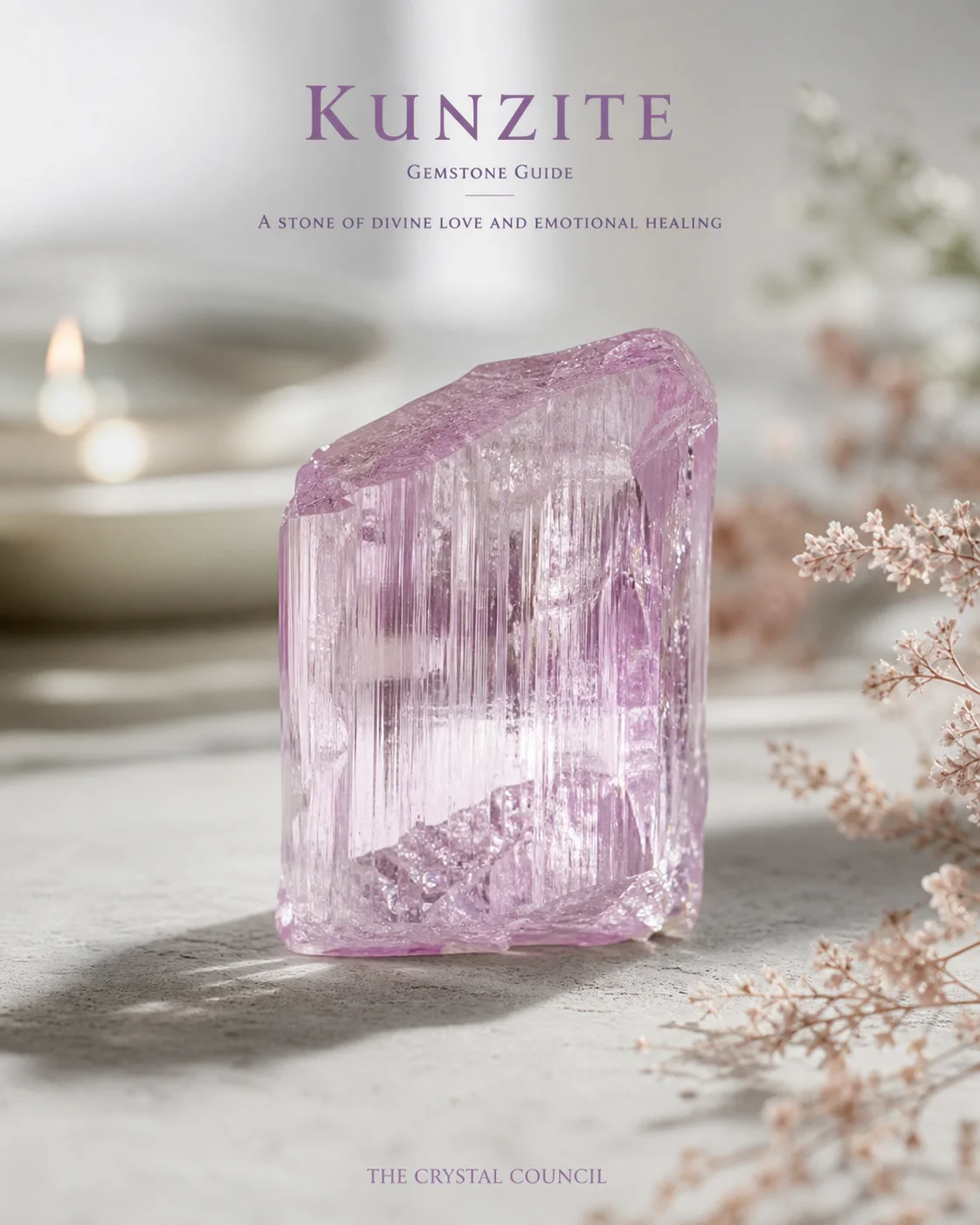 Kunzite Crystal Guide: Divine Love Gemstone