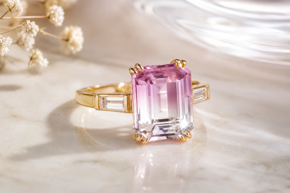 My Kunzite Ring Faded From Pink to Clear
