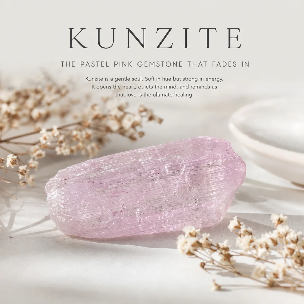 Kunzite — The Pastel Pink Gemstone That Fades in