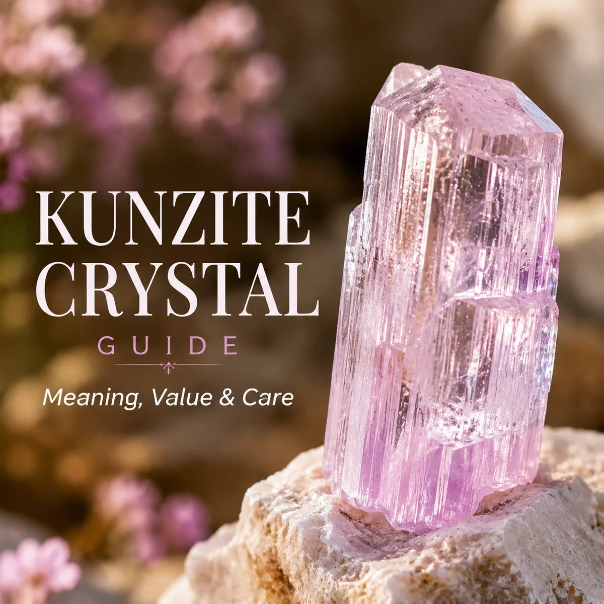 Kunzite Crystal Guide: Meaning, Value & Care